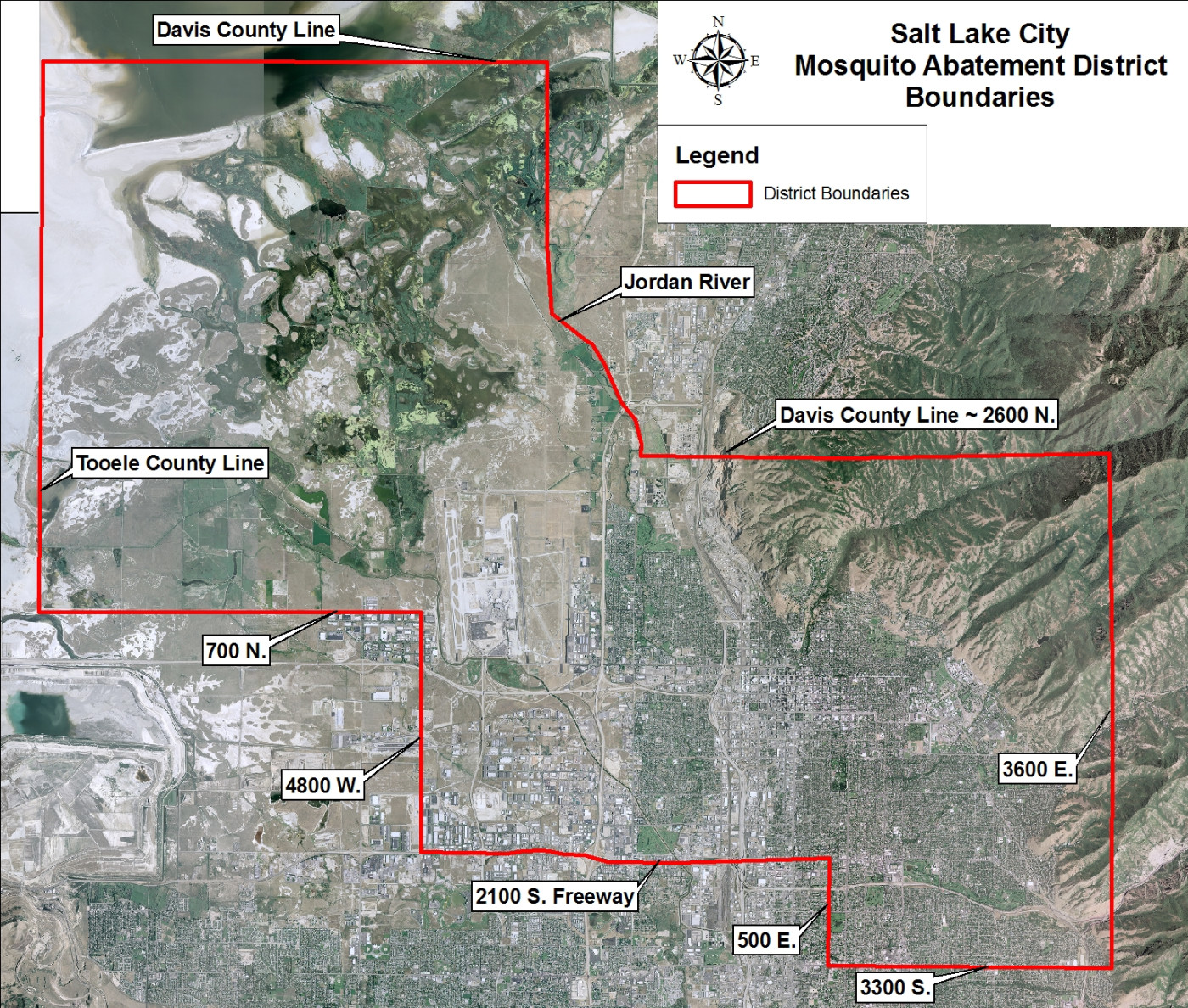 Salt Lake City Mosquito Abatement District - Neighboring Districts